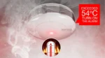 Fibaro Smoke Sensor detecting smoke