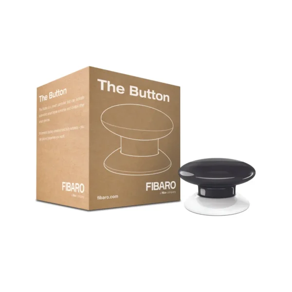 Fibaro the button black color with its package